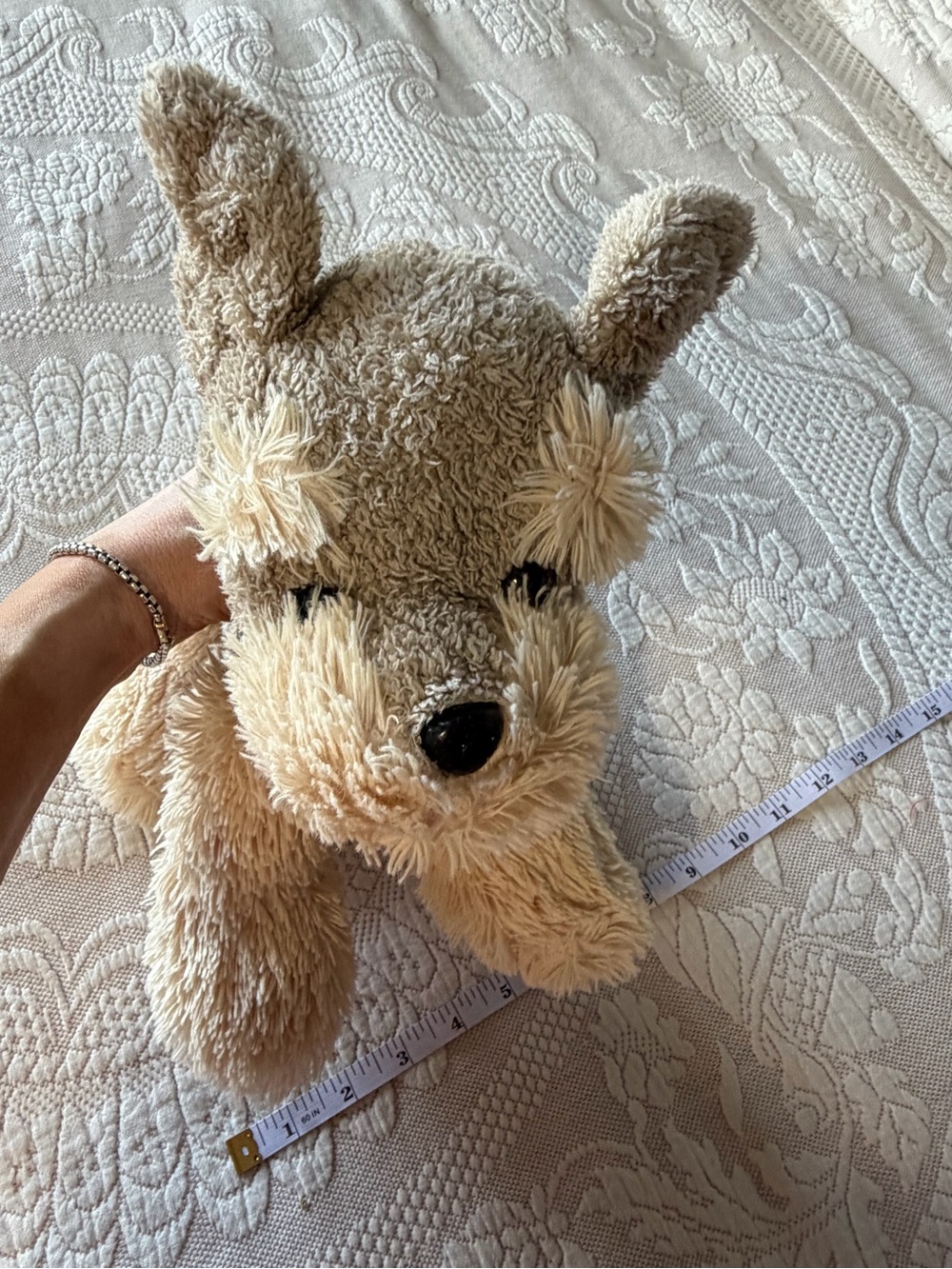 HugFun Schnauzer puppy GUC plushie stuffed animal retired